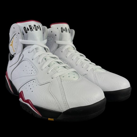 Air Jordan 7 Retro Cardinal White Black Red Shoes CU9307-106 Men's Size 9.5 - Picture 4 of 10